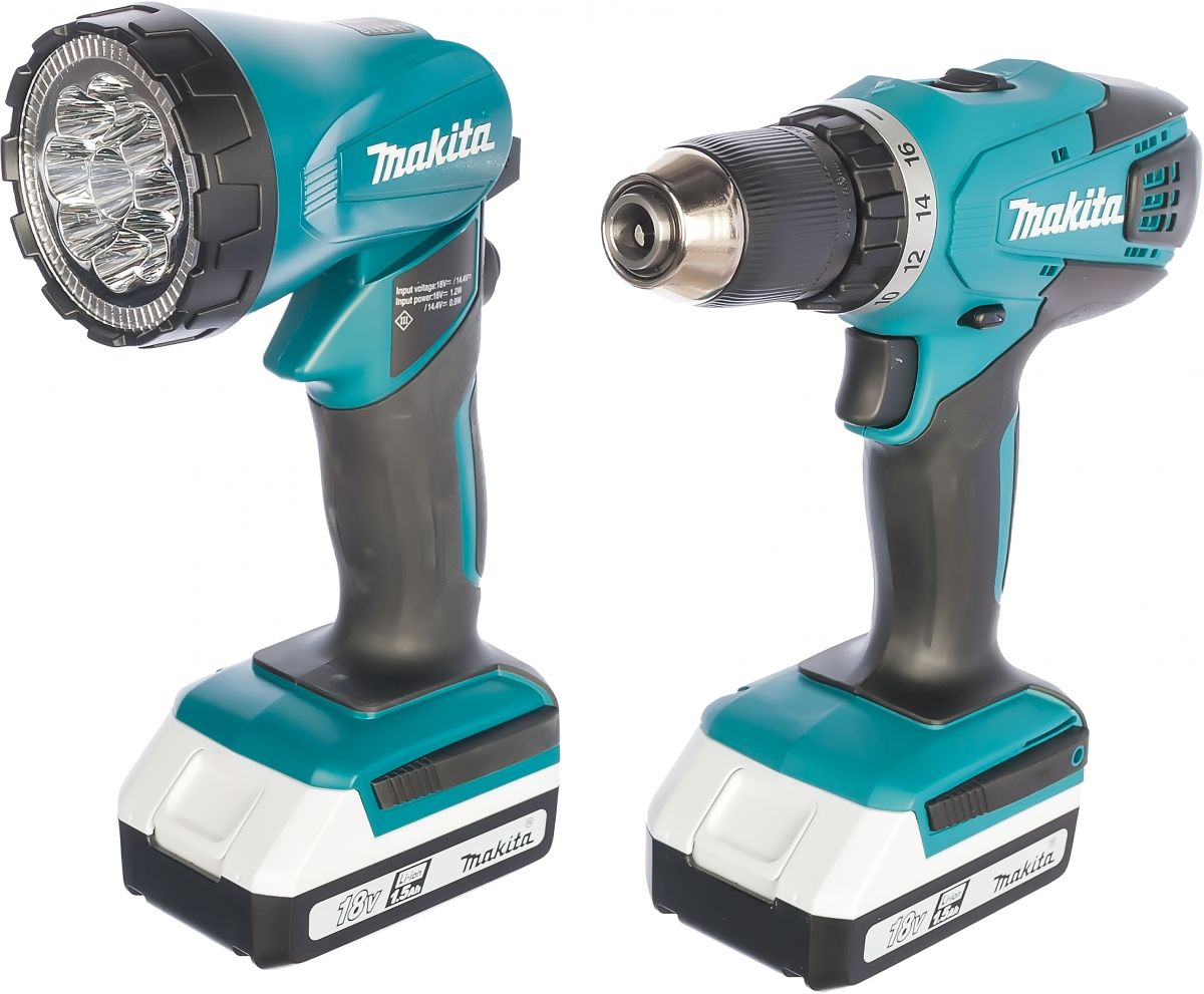 Аккумуляторная дрель-шуруповерт Makita DF457DWLE